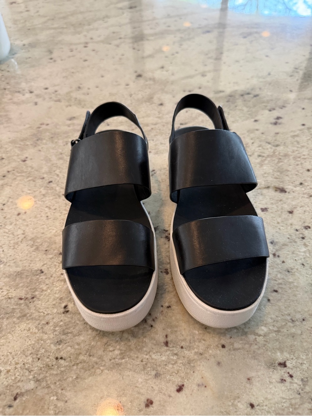 Vince Westport Platform Slingback Sandals Size 8